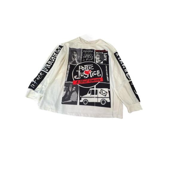Tupac Shakur Poetic Justice Lightweight Sweatshirt Size XL - Picture 1 of 11